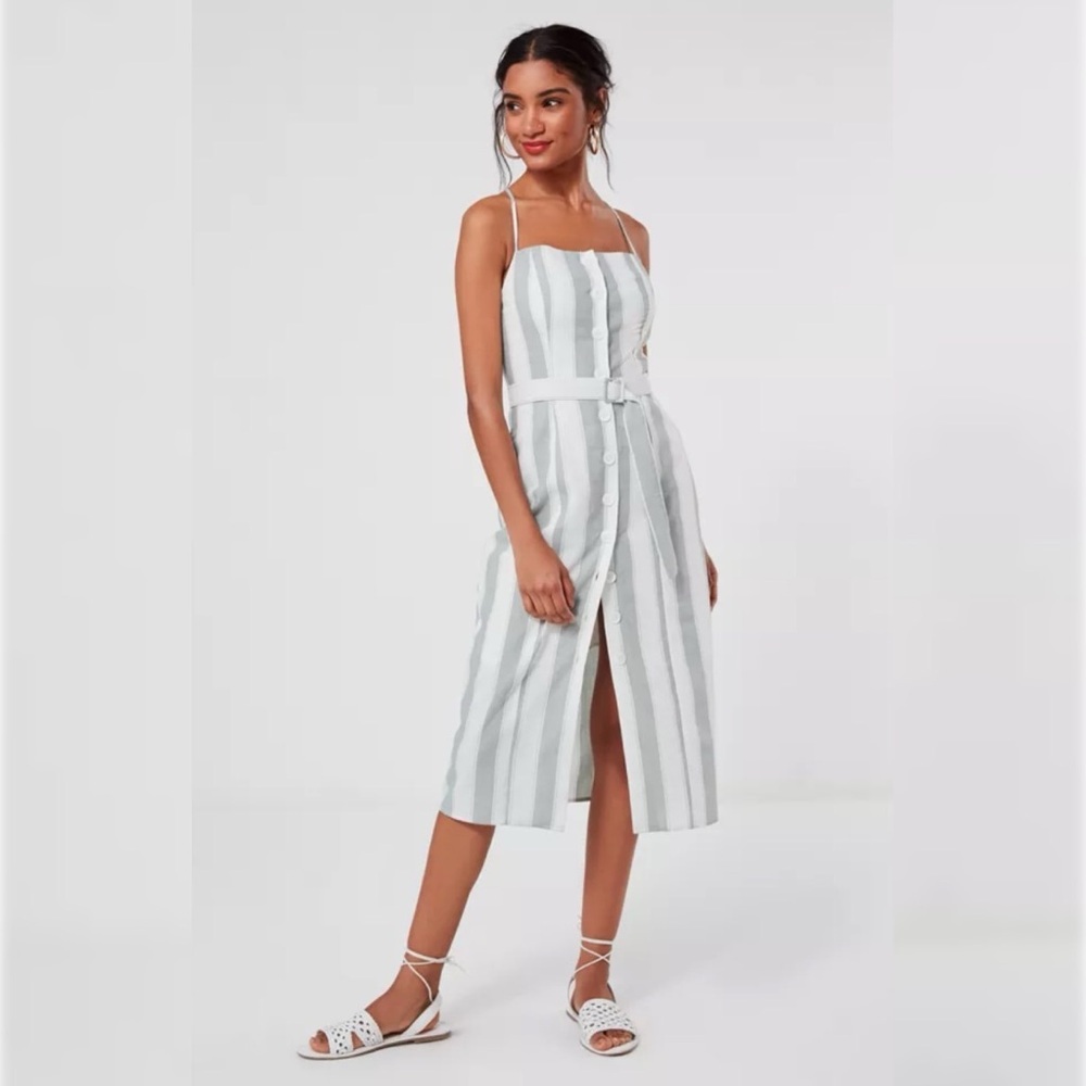 The Fifth Label Poetic Striped Midi Dress